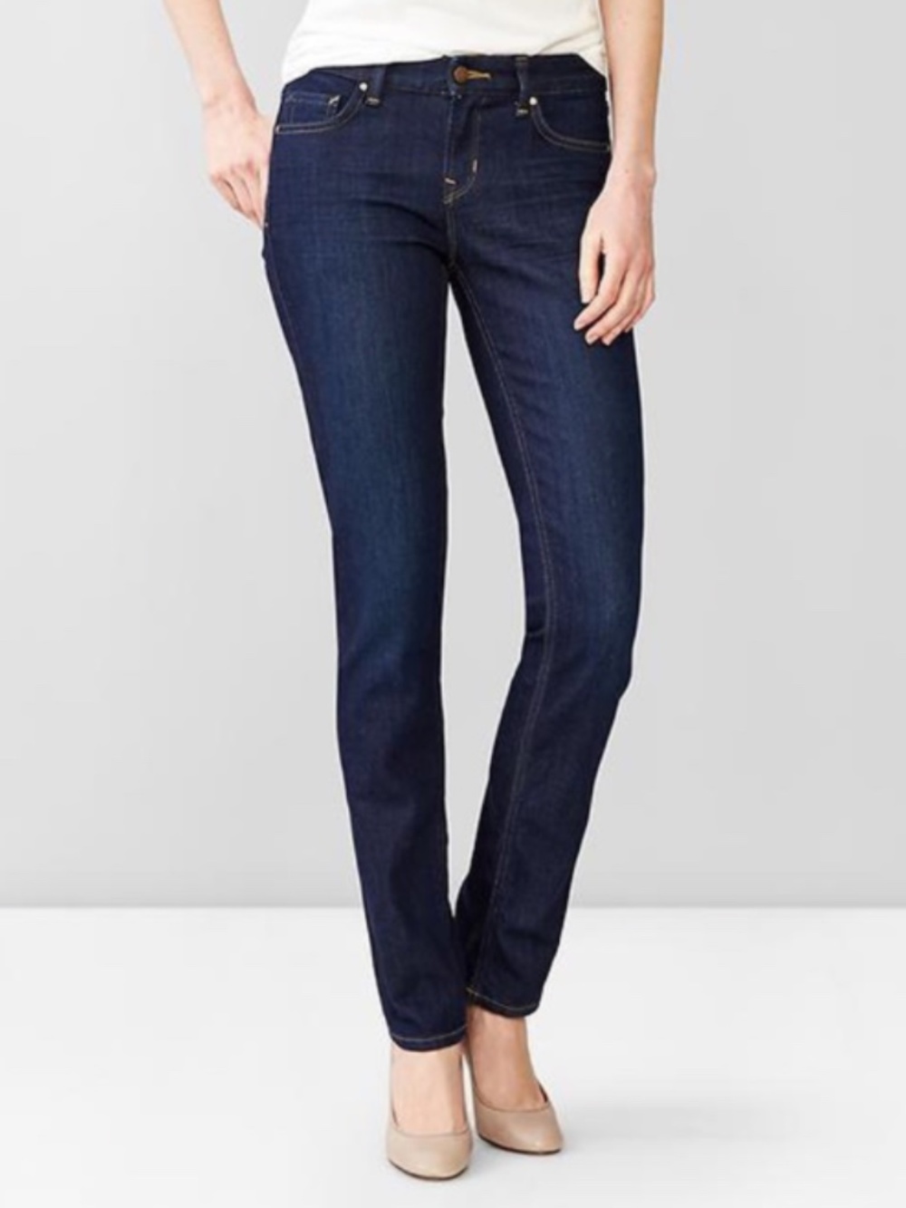 GAP Limited Edition Women's 8 Dark Blue Straight Jeans